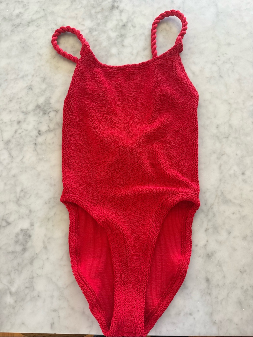 Hunza G Camile Red One-Piece Swimsuit - Picture 3 of 4